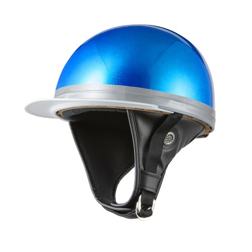 Casco moto bici blu glitter