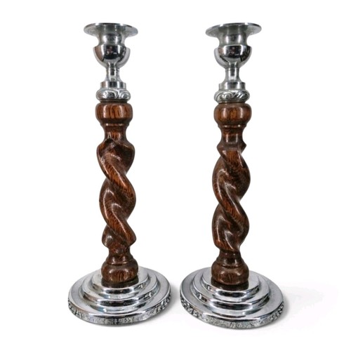 Pair vintage art deco - deco, barley