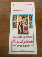 96S LOCANDINA,Poster, PROSSIMA APERTURA CASA DI PIACERE 1975