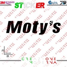 ADESIVO STICKER MOTY'S MISURE PERSONALIZZATE