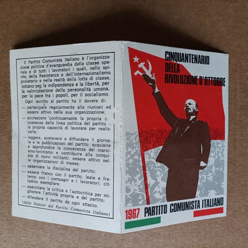 Tessera partito comunista - tessera,