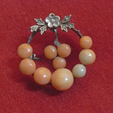 Spilla argento e corallo