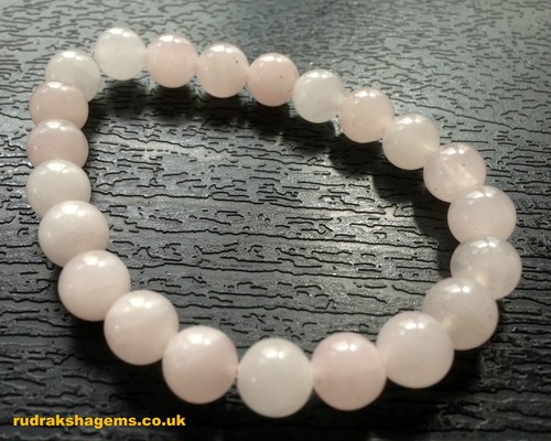 Quarzo rosa japa bracciale - rosa,