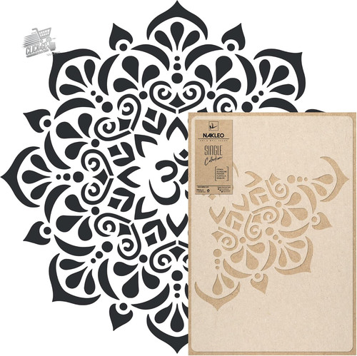 Stencil mandala 95cm - 95cm, muro