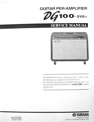 Yamaha dg100 212a - yamaha, dg100-212a