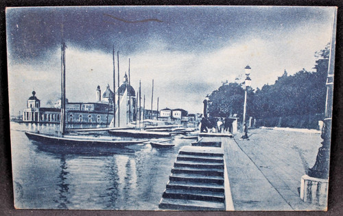 Cartolina 1926 venezia molo - venezia,