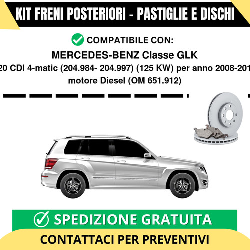 Kit freni posteriori per - freni,