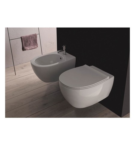 Coppia sanitari vaso - bidet, e