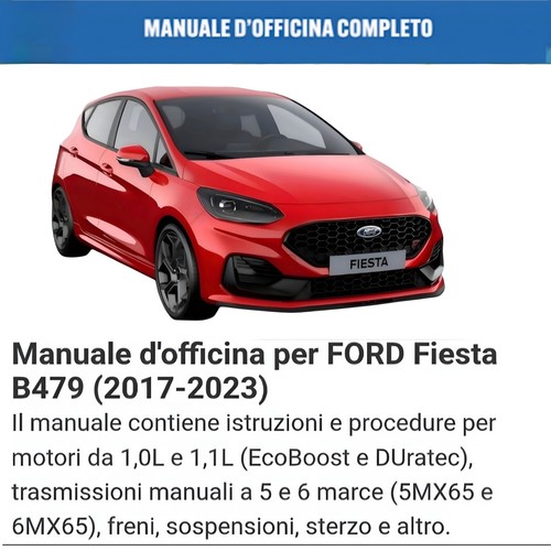 Manuale officina ford fiesta - ford,