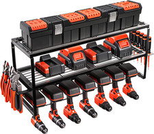 Scaffale Da Parete - Pannello in Metallo Porta Attrezzi Da Lavoro - per Officina