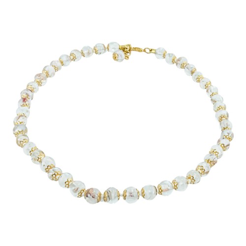 Collana vetro murano oro - collana,
