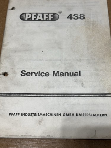 Manuale servizio pfaff 438 - manuale,