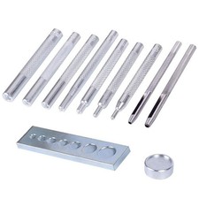 Set Punzoni Fori 2,5mm 201 45# Acciaio 7 in 1 Setter Base 831 Punzone Utensile M
