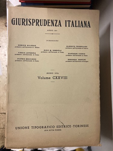 Giurisprudenza italiana anno