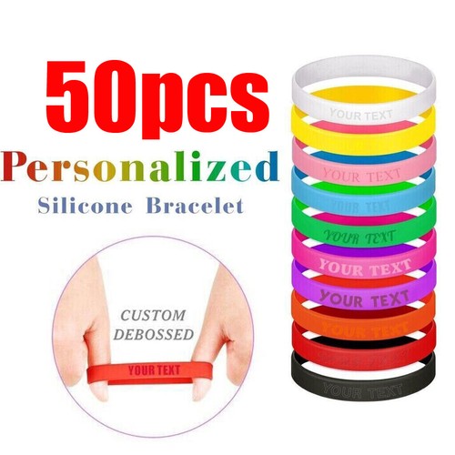 50pz braccialetti silicone - 50pz,