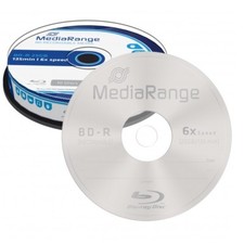 MediaRange BD -R HTL 25 GB up to 6x speed cake box 10 Supporti Vergini MR499