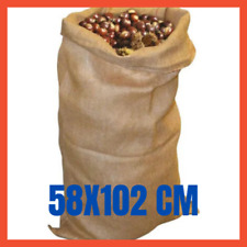 Sacco per Raccolta Sacchi Juta Olive Giardinaggio Regalo Natale Caffè 58X102 cm