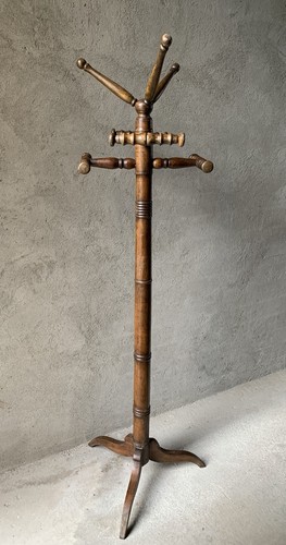 Attaccapanni antico legno noce - attaccapanni,