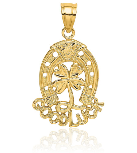 Collana con ciondolo - , trifoglio