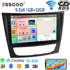 Autoradio per Mercedes Benz Classe E W219 W211 9" Android14 GPS Navi WIFI RDS FM