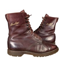 Stivali da campo vintage Dr Martens Hawkins UK9,5 pelle 9 occhi astronauti militari