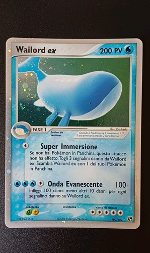 Pokemon wailord italian - ex,