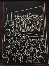 Xilografia Di Felice Casorati - “Resistenza”