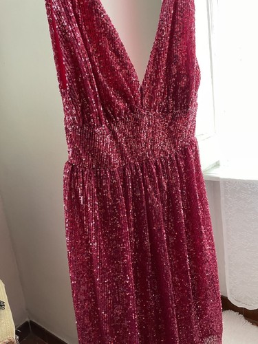 Abito fuxia glitter - fuxia,