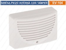 SIRENA SEGNALATORE PIEZO DA INTERNO PER SISTEMI ALLARME CON PROTEZIONE TAMPER