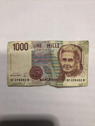 Banconota mille 1000 lire - da,