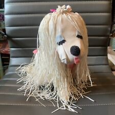 Peluche cane bianco vintage