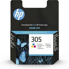 HP 305 Tricromia, 3YM60AE, Cartuccia Originale da 100 Pagine, Compatibile con St