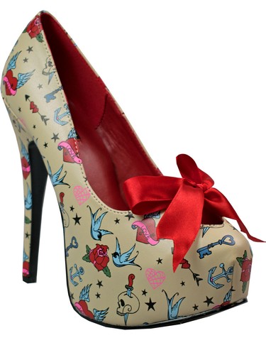Pin couture bordello pump - up,