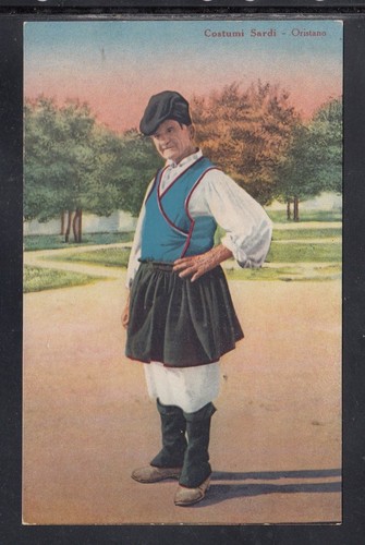 Cartolina costumi sardi - cartolina,