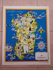 Lotto 9 CARTINA GEOGRAFICA ARTI GRAF RICORDI ESSO Sardegna Liguria Toscana Umbri