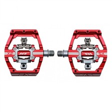 pair clip pedals dh x2 red