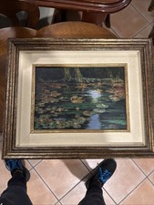 Dipinto Olio Su Tavola Antico