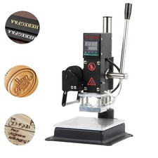 Pressa di calore manuale timbratrice a caldo carta legno PVC pelle