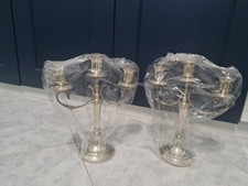 Coppia Di Candelabri In