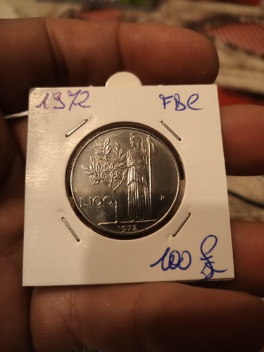 100 lire minerva 1972 fdc - 100,