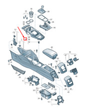 AUDI A3 SPORTBACK 8V CONSOLE