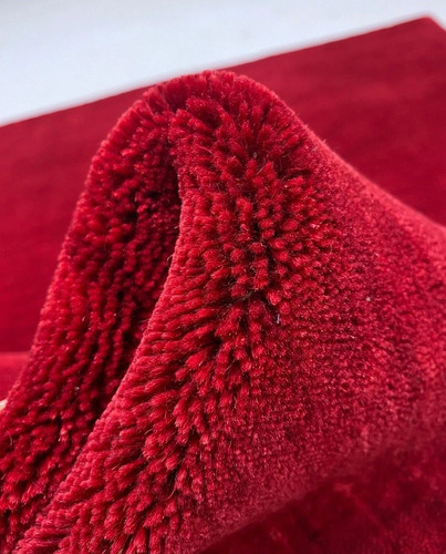 Tappeto handloom lana rossa - tappeto,