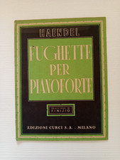 cc92,antico spartito musicale,fughette per pianoforte,haendel