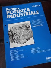 PERKINS MOTORE 6 CILINDRI TURBO 5800 cc MOTOREN ENGINE Brochure originale 1983