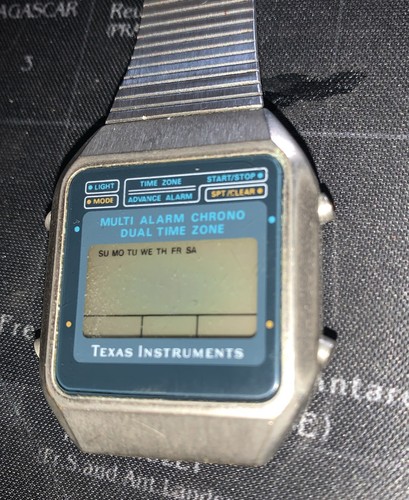 Orologio vintage lcd texas - orologio,
