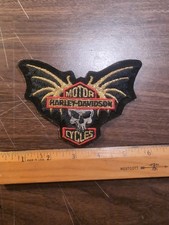 4" Winged Skull Harley Davidson Motorcycle Patch Vest Jacket Shirt Sticker Badge