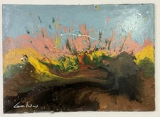 Oil and Enamel Painting on