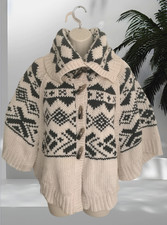 Poncho donna M&S misto lana