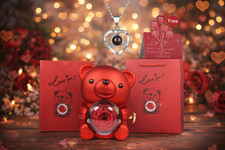 Scatola e ciondolo rosa