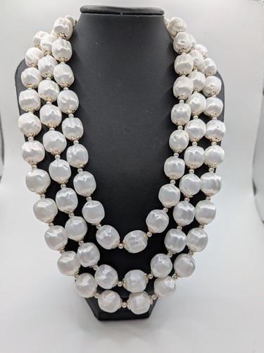 Collana perle finte barocche
